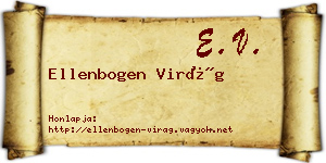 Ellenbogen Virág névjegykártya