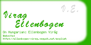 virag ellenbogen business card