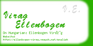 virag ellenbogen business card